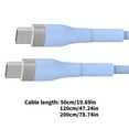 thumbnail image 5 of USB C to USB C Cable 100W/5A Quick Charging Fast Charging 480Mbps Transfer Data Cable for Smartphones Tablets Laptops, 5 of 15