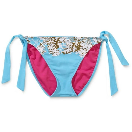 Op - Juniors Floral Side-Tie Bikini Bottom