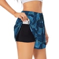 thumbnail image 1 of Balery Stingray Pantalones cortos deportivos para mujer con forro y dos bolsillos, elásticos, para entrenamiento, gimnasio, yoga-XX-Large, 1 of 7