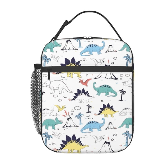 Dinosaurs Lunch Bag Portable Thermal Lunch Box for Men and Women