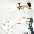 thumbnail image 2 of SHISUYAN Ceiling Fan Blade Support Rods Crafted from Zinc Alloy for Secure Installation 5pcs Golden, 2 of 8