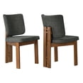 thumbnail image 2 of Alba Armless Upholstered Dining Chairs Set Of 2 in Charcoal, 2 of 10