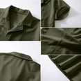 thumbnail image 3 of successthop Mens Button Down Short Sleeve Shirts Big and Tall Collar Shirts Casual Pullover Tops Solid Summer Clothes M, 3 of 6