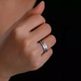 thumbnail image 6 of RSAMD Starry Four Heart Clover Ring Stainless Steel Ring Fashion Lucky Wedding Jewelry-11-gold, 6 of 6