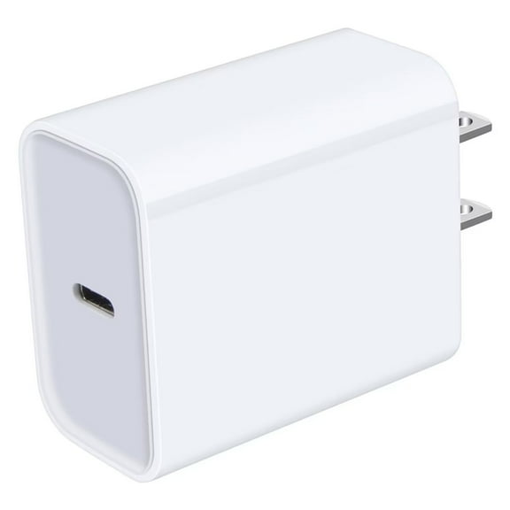 USB C Block,USB C Wall Charger Block FiveBox 1Pack 20W PD Fast Charging Block Type C Charger Block USB C Power Adapter for Phone Samsung,White