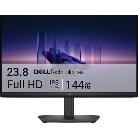 Dell 24 Monitor - SE2426HS, Full HD (1920x1080), 144Hz, IPS, 1ms MPRT, AMD FreeSync, Height Adjustment, VESA (100x100mm), 2 HDMI, Black