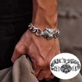 thumbnail image 1 of Fiudx Pulsera Retro, Elegante Accesorio de Diseño Abierto con Personalidad, Opciones de Color Versátiles: Dorado, Blanco y Negro, Regalo Perfecto para Ocasiones Especiales, San Valentín, Día Del Padr, 1 of 6