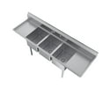 thumbnail image 6 of Elkay E3C16X20 - 2 - 18X E - Series 3 - Compartment Sink, 2 18 Ft.  Drainboards, 6 of 6