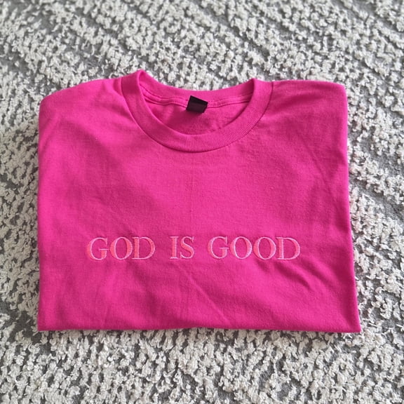 God is Good Embroidered Sweatshirt, Christian Embroidery Hoodie, God Is Good Outfit, Faith Clothing, Religious Hoodie Gifts, gift for her