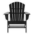 thumbnail image 3 of Portside Classic Outdoor Adirondack Chair (Set of 2) in Black, 3 of 8