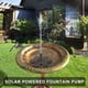 thumbnail image 2 of Abastado Fuente solar, bomba solar para estanque, bomba de agua al aire libre, bomba solar con fuente de panel solar monocristalino, decoración flotante para jardín, baño de pájaros, pecera, estanque, 2 of 6