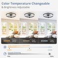 thumbnail image 2 of Ventilador de Techo LEDIARY 20" con Luz Regulable y Control Remoto, 6 Velocidades, 2 of 7