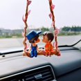 thumbnail image 2 of Accesorios para niños Coche de anime gris Lindo columpio para pareja Interior Espejo retrovisor romántico para pareja Colgante de péndulo para enviar un regalo, 2 of 5