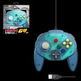 thumbnail image 2 of Retro-Bit Tribute64 USB Tribute Nintendo N64 Controller (Ocean Blue), 2 of 2