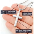 thumbnail image 3 of I Love You Gifts For Him Husband Boyfriend, Soulmate Sentimental Gift Ideas, To My Man Cross Necklace From Girlfriend Wife, Necklace Jewelry Chain Faith Cross Valentines Day Present For Men, 3 of 5