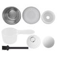 thumbnail image 1 of Capsule de Café Réutilisable Rechargeable en Acier Inoxydable Résistant aux Hautes Températures pour la Maison Blanc, 1 of 6