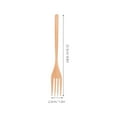 thumbnail image 2 of HEMOTON Wooden Salad Fork with Long Handle for Kitchen Use Brown Color Great Choice for Cooking and Serving 10.5 inches, 2 of 8