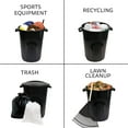 thumbnail image 4 of United Solutions 2 Pack 32 Gal Outdoor Garbage Bins, Lids, Handles, Black, 4 of 7