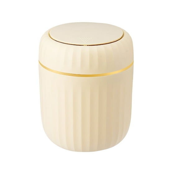 Specollect Clearance 1Pcs Mini Desktop Trash Can, Waste Can with Press Type Lid, Tiny Countertop Garbage Bin for Bathroom Kitchen Office Home Desk Bedroom Vanity Tabletop Coffee Table 13x13x16.5cm