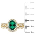 thumbnail image 2 of Everly Women's Cubic Zirconia Yellow Gold Plated Ring, 2 of 8