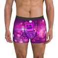 thumbnail image 3 of Lsque Geometry Dash Pattern Men’s Total Support Pouch Boxer Briefs, X-Temp Cooling, Moisture-Wicking Underwear, Regular, Long-leg and Trunk-XX-Large, 3 of 7
