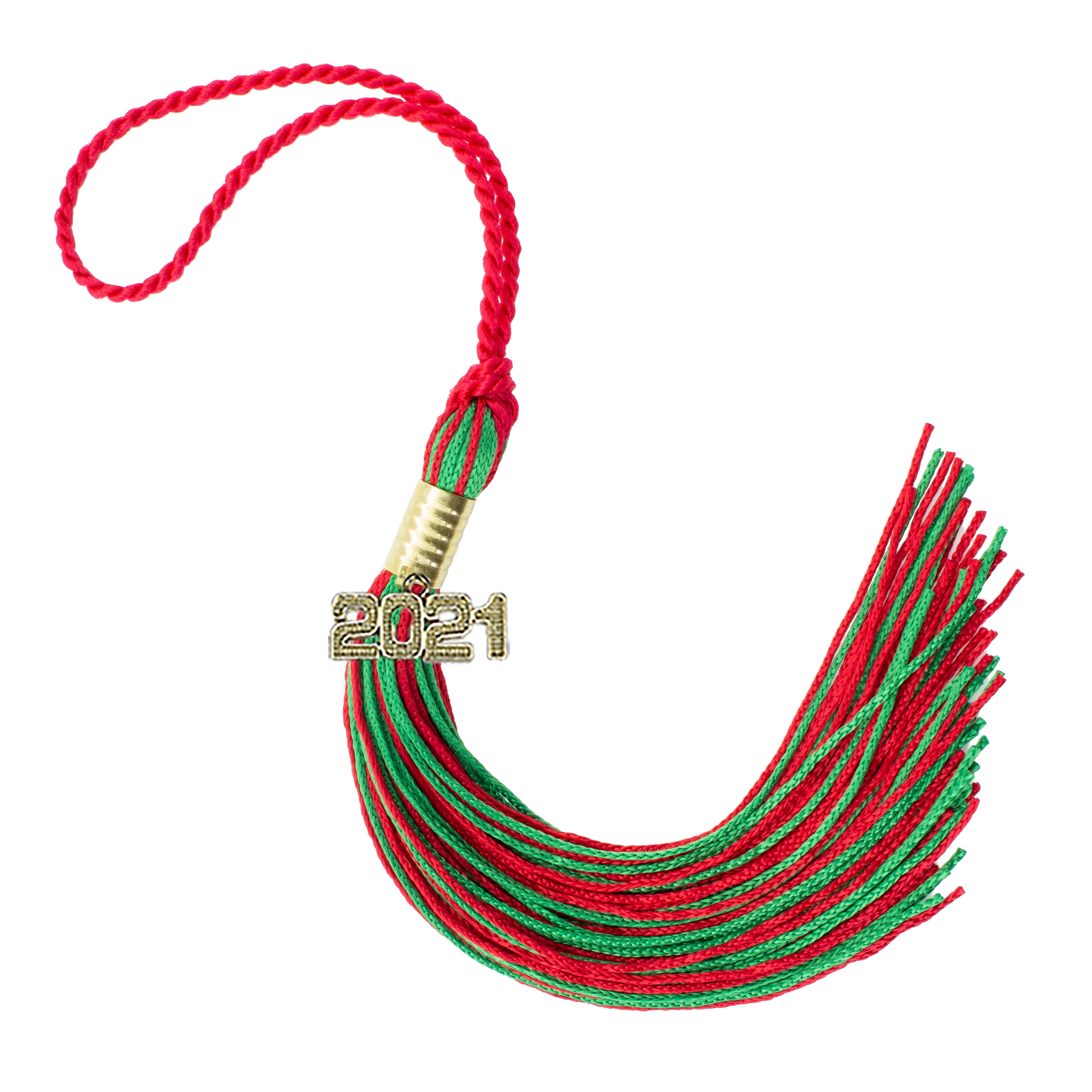 Graduation Tassel 2021 RED/KELLY Tassel Depot Brand