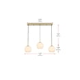 thumbnail image 3 of Living District Baxter 36 Inch Pendant Frosted White Shade in Satin Gold, 3 of 10