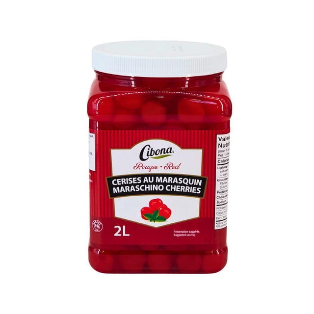 Cibona - Cerise Marasquin Rouge - 6 Unités - 2 L - Saveur Sucrée et Garniture Riche en Antioxydants (1 Unité)