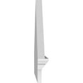 thumbnail image 4 of Ekena Millwork 60"W x 21-7/8"H x 2-3/4"P (Pitch 6/12) Peaked Cap 3 Spoke Architectural Grade PVC Combination Pediment, 4 of 8