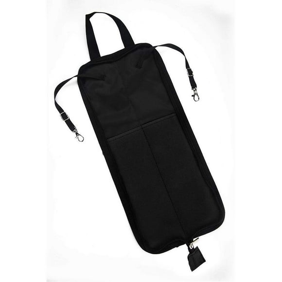 Zetiling Drum Stick Bag Portable Drumstick Case for Drum Accessories, Oxford Cloth Fabric with Handle, Breathable Drum Stick Holder Carrier Bag (Black)