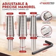 thumbnail image 4 of Expanding Ring Mandrel with Hex Allen Key – Large Premium Stainless Steel Expanding Lathe Mandrel – Heavy Duty Ring Shaper Tool for Ring Turning and Ring Making - Ring Sizes(11-14) - by MaxoPro, 4 of 7