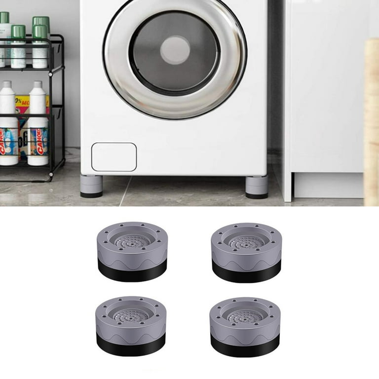 jiaroswwei 4Pcs Non-slip Mats Noise Cancelling Convenient Portable Washing  Machine Support Anti-slip Mats for Household 