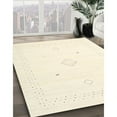 thumbnail image 3 of Ahgly Company Machine Washable Indoor Square Contemporary Peach Beige Area Rugs, 4' Square, 3 of 7