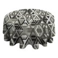 thumbnail image 4 of Grey Geometric Modern Round Table Cloth,Wrinkle Resistant Table Cover with Polyester,Waterproof Reusable Tableclothes for Weeding Birthday Tea Party Decorations (Round,60x60inch), 4 of 6