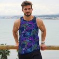 thumbnail image 6 of Cauagu Turtles Print Men's Sleeveless Muscle Shirts,Tank Tops Quick Dry Workout Tank Top Gym Muscle Tee Fitness Bodybuilding T Shirt for Men-Large, 6 of 7