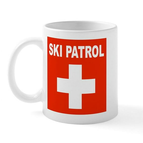 CafePress - Ski Patrol Mug - 11 oz Ceramic Mug - Novelty Coffee Tea Cup