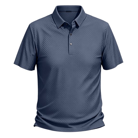 Lumtrix Men'S Beer Belly Polo Shirts Short Sleeve Summer Casual Quick Dry Workout Tops Lightweight Casual Golf Shirts Dark Blue M