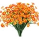thumbnail image 1 of 6 racimos de flores de margarita sintética para exteriores, decoración de flores de otoño falsas, decoración de marco de ventana de jardín de otoño de plástico sintético (naranja rojo) Ormromra HMHZ1167-1, 1 of 7