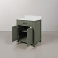 thumbnail image 6 of Water Creation Madison 30"W Wood Single Bathroom Vanity in Glacial Green/White, 6 of 7