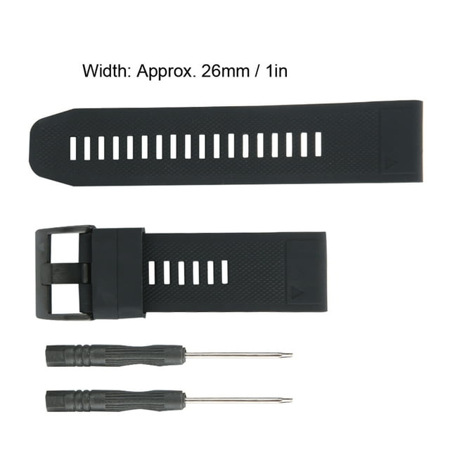 Pin Buckle Watch Strap, Watch Accessory Watch Band, Black Waterproof For Men Women Watchmaker