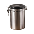 thumbnail image 1 of Coffee Canister Airtight Bean Container with Date Tracker Stainless Steel Kitchen Storage Box 1.8L As Shown, 1 of 6
