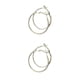 thumbnail image 1 of Sonducket 1 par de pendientes para niña, aro grande sin orificio para la oreja, pendiente para mujer, círculo liso portátil, decoración para Type2 NO2, 1 of 6