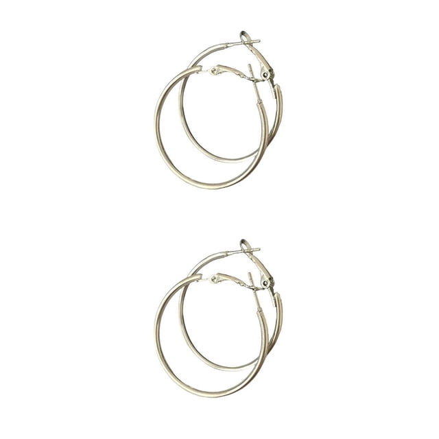 Pendientes de moda Sonducket para niña sin orificio para la oreja color acero dorado