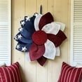 thumbnail image 4 of Fuebueo Patriotic Wreath 4th of July Decorations Front Door Independence Day Burlap Sunflower Wreath American Flag Decor for Outdoor Home Porch Wall Ornament, 13.8 Inch, 4 of 8