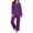Purple, variant on lcziwo Womens Pajamas Ruffle Solid Color 2 Piece Outfit Supportive Wide Strap Round Neck Tank Tops and Elastic Waist Short Pajama Set Black XXL