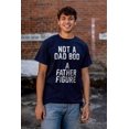 thumbnail image 5 of Funny Not A Dad Bod A Father Figure Men's Big & Tall Crewneck Graphic Tee Brisco Brands 4X, 5 of 6