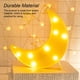thumbnail image 5 of Yuarrent Luz de luna creciente, lámpara LED decorativa alimentada por batería, línea de arte, lámparas de iluminación encantadoras para decoraciones Iluminación navideña Mond Yuarrent HA060642-01, 5 of 6