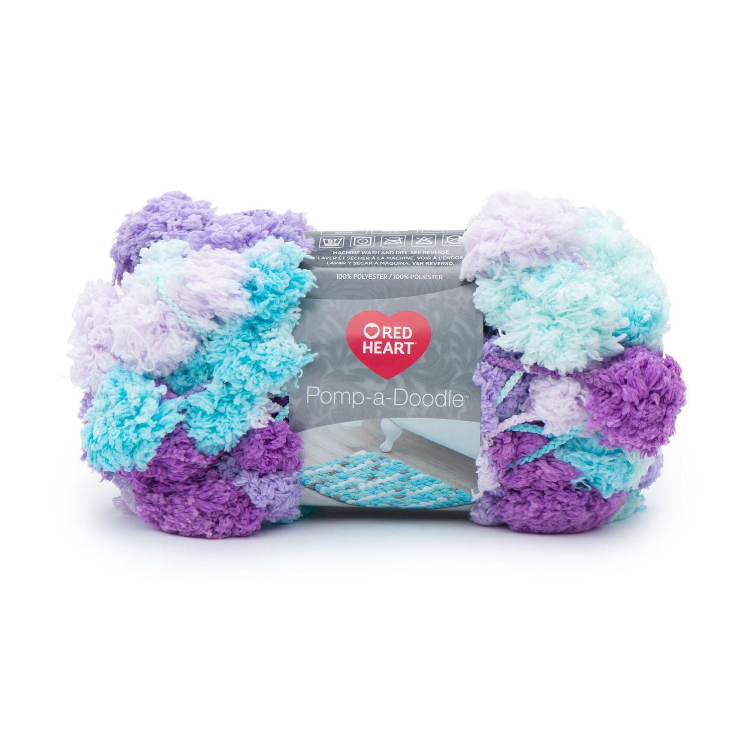 RED HEART POMP-A-DOODLE YARN, LILAC BREEZE