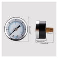 thumbnail image 2 of High Performance 1/8 Thread Brass Pressure Meter Air Pressure Gauge Back Mount Stainless Steel Fe For Industrial ,Corrosion Resistance, 2 of 6