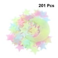 thumbnail image 3 of 201 pegatinas luminosas de luna y estrella, decoración de pared brillante, calcomanía para habitación, adorno para el hogar para niñas, coloridas y de color amarillo verdoso., 3 of 4